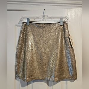 Forever 21 Metallic Mini Skirt